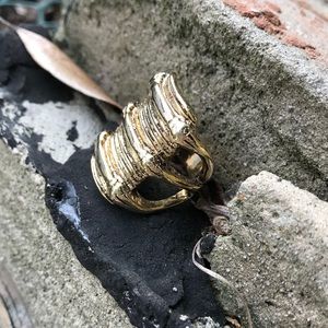 Gold-plated ring by Low Luv